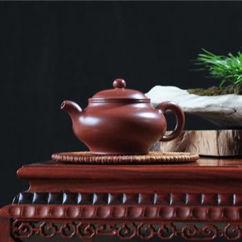 二厂早期精品紫砂壶朱泥大红袍高工范其华紫砂壶